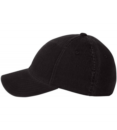 Baseball Caps Low Profile Garment Washed Cotton Cap - Black - CL11O82EIVZ $32.84