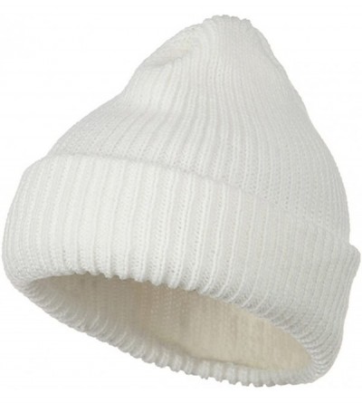 Skullies & Beanies Heavy Weight Watch Cap Beanie - White - C8115RKR4W7 $14.56