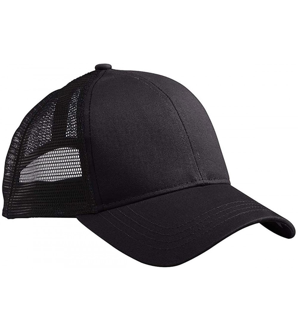 Baseball Caps Re2 Trucker Style Baseball Cap - Black/Black - CS11CCX7YIL $17.70