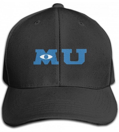 Baseball Caps Monsters University Merchandise Baseball Hat- Adjustable Hat Travel Sunscreen Caps for Man Women - Black - CO18...