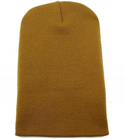 Skullies & Beanies Classic Cuff Beanie Hat Winter Skully Hat Knit Ski Hat Toque Made in USA - Timber Yellow - CY188EZEAHK $10.66