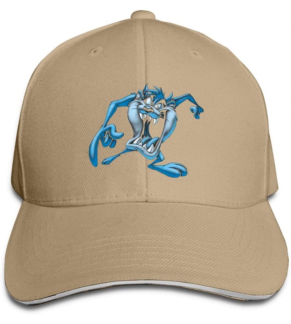 Baseball Caps Looney Tunes Tasmanian Devil Taz Outdoor Baseball Cotton Cap Hat Adjustable Black - Natural - CC18X8R0ANI $15.03