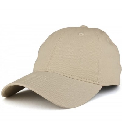 Baseball Caps Low Profile Vintage Washed Cotton Baseball Cap Plain Dad Hat - Stone - CO1864ZNND4 $10.91