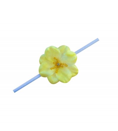 Headbands Madeline Girls Elastic Headband (Pastel Yellow) - Pastel Yellow - CP114AA2O19 $7.40