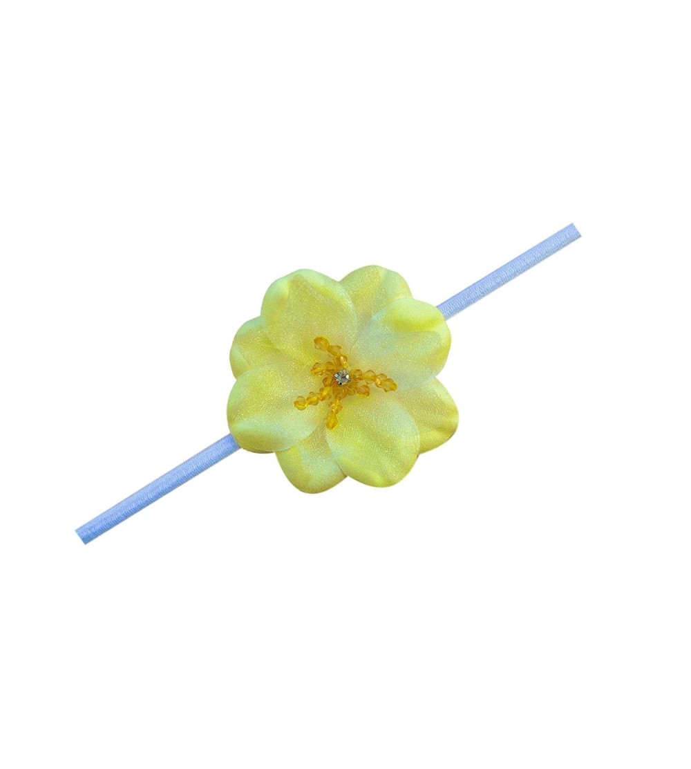 Headbands Madeline Girls Elastic Headband (Pastel Yellow) - Pastel Yellow - CP114AA2O19 $7.40