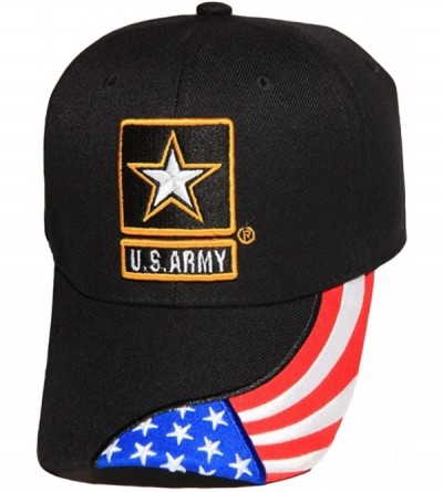 Baseball Caps US Army Veteran Hat Army Veteran Cap (Pick Your Style) - Army Veteran Flag Black Army Strong - C411QB2KIDH $16.36