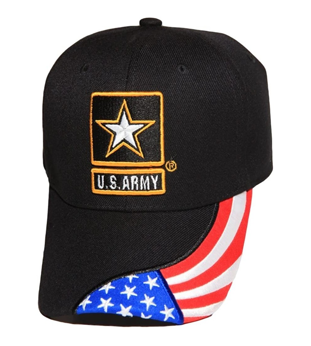 Baseball Caps US Army Veteran Hat Army Veteran Cap (Pick Your Style) - Army Veteran Flag Black Army Strong - C411QB2KIDH $16.36