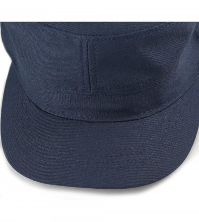 Baseball Caps Made in USA Cotton Twill Military Caps Cadet Army Caps - Navy - CL18CZXSTCA $8.01
