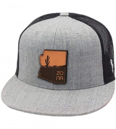 Baseball Caps The Zona Flat Trucker - Black - CC18IOR69DS $26.82