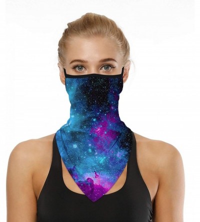 Balaclavas Face Bandana Ear Loops Face Rave Balaclava Scarf Neck Gaiters for Dust Wind UV Sun Motorcycle Mask Men and Women -...