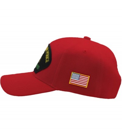 Baseball Caps US Coast Guard - Korean War Veteran Hat/Ballcap Adjustable One Size Fits Most - Red - C418IZHLOLS $31.06