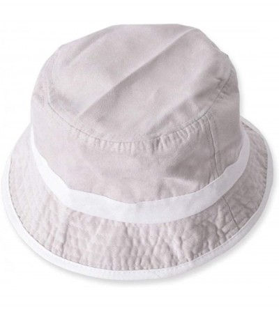 Sun Hats Women Bucket Summer Sun Hat UV Protection UPF 50 + Cotton Cap Wide Brim Beach Holiday Hat Packable - Light Grey - C6...