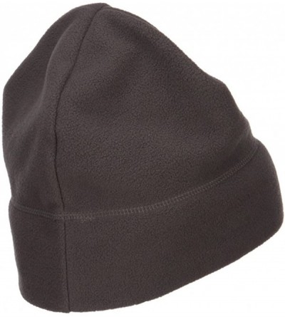 Skullies & Beanies Big Size Fleece Beanie - Grey - CV113RD8T6V $15.97