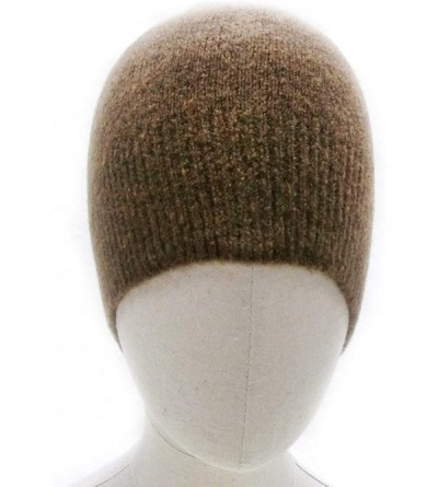 Skullies & Beanies Knitted Warm and Soft Premium Wool Mix Skull Cap Beanie Hat for Men and Women - Brown - C5189ZQMLYZ $10.55