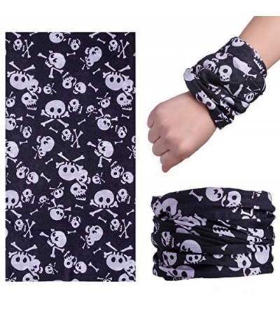 Headbands Multi Purpose Balaclava Motorcycling Activities - 6PCS.Gray Skull - C718RMMG0TU $14.14