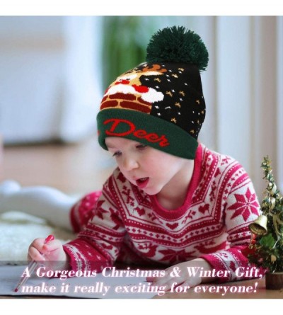 Skullies & Beanies LED Light Up Beanie Hat Christmas Cap for Women Children- Party- Bar - Multicolor-019 - C618WIDRDK4 $16.60