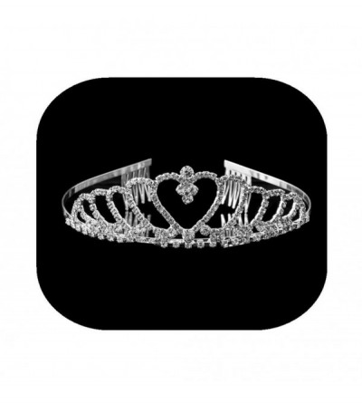 Headbands Wedding Bridal Bridesmaid Rhinestones Decor Crown Tiara with Comb Hair Piece Headpiece Women Hair Accessories - CN1...