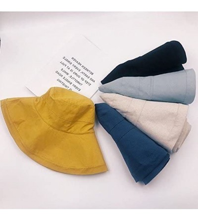 Sun Hats Bucket Sun Hat Women Floppy Cotton Hats Wide Brim Summer Beach Fisherman's Caps UPF 50+ UV Packable - CT18DRGNLTI $1...