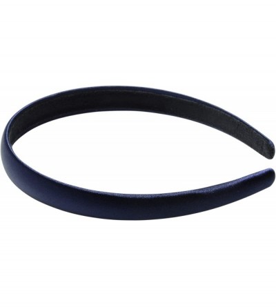 Headbands "London" Satin Headband - Navy - CR12OD41B88 $11.76