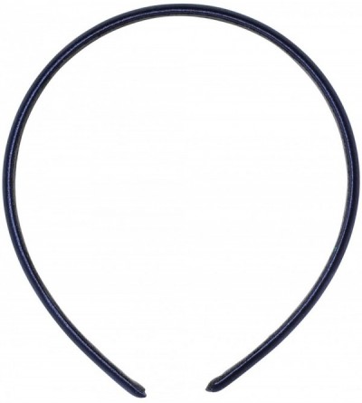 Headbands "London" Satin Headband - Navy - CR12OD41B88 $11.76