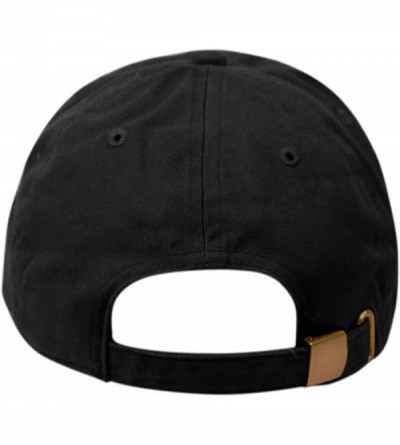 Baseball Caps Washed Low Profile Cotton and Denim Baseball Cap - Black - CZ12O0PVKJ9 $19.13