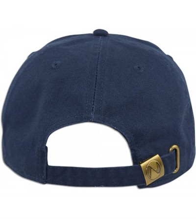 Baseball Caps Cotton Classic Dad Hat Adjustable Plain Cap Polo Style Low Profile Unstructured 1400 - Navy - CB12OCZL5RO $7.66