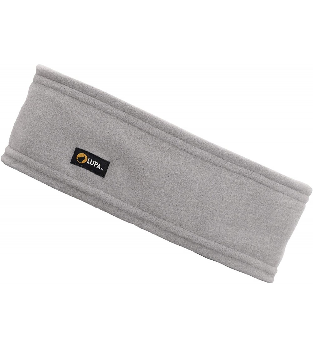 Cold Weather Headbands Canadian Handmade Unisex Triple-Layer Micro Fleece Headband - Silver - C518XA28GGG $10.57