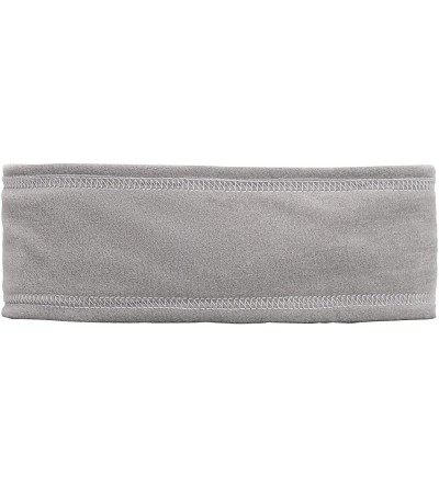 Cold Weather Headbands Canadian Handmade Unisex Triple-Layer Micro Fleece Headband - Silver - C518XA28GGG $10.57