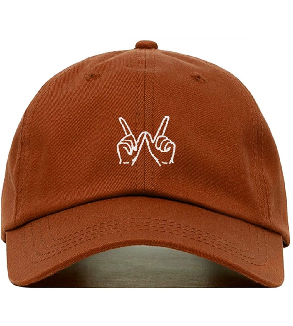 Baseball Caps Whatever Baseball Embroidered Unstructured Adjustable - Burnt Orange - C118NTK0W2Z $17.79