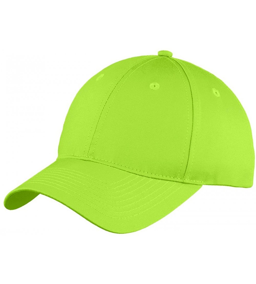 Baseball Caps Unstructured Twill Cap (C914) - Lime - CT11UTP14L7 $16.71