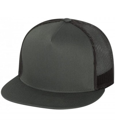 Baseball Caps Yupoong 6006W Unisex Adult Classic Two Tone Trucker Cap - Charcoal - CG11DU0IVM3 $9.52