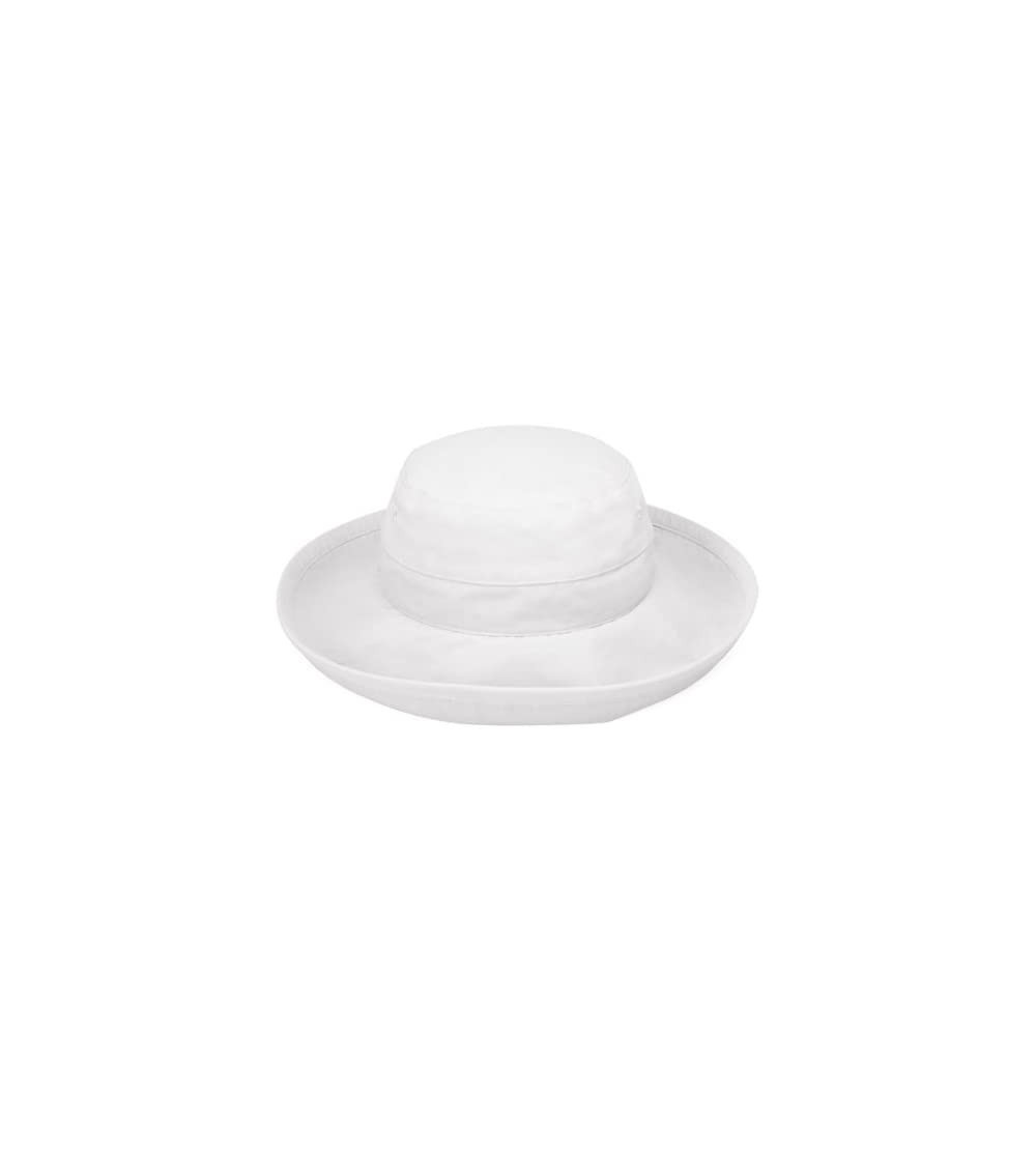 Sun Hats Women's Casual Traveler Sun Hat - UPF50- Broad Brim- Packable- Australian Design - White - CY1145LSXF1 $28.86
