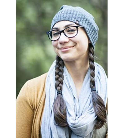 Skullies & Beanies 100% Wool Classic Knit Beanie Hat Cap for Women & Men - Charcoal - CF12NU4MPI8 $26.97