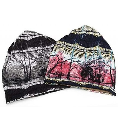 Skullies & Beanies Women's Baggy Slouchy Beanie Chemo Hat Cap Scarf - 2 Pack-velvet-a - C618L79OEGN $12.25