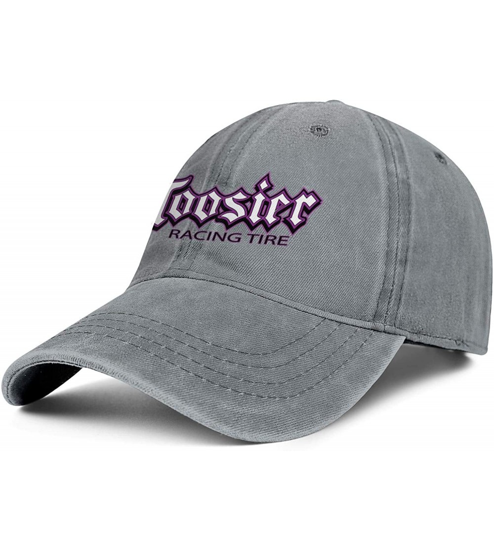 Baseball Caps Unisex Adjustable Hoosier-Racing-Tyre-Baseball Caps Golf Flat Hat - Grey-19 - CS18U7TUTAO $14.84