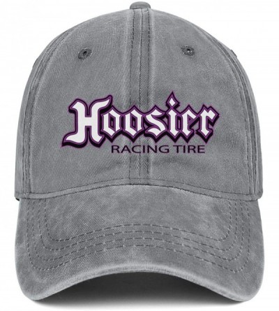 Baseball Caps Unisex Adjustable Hoosier-Racing-Tyre-Baseball Caps Golf Flat Hat - Grey-19 - CS18U7TUTAO $14.84