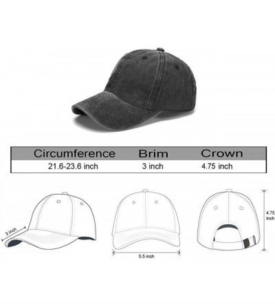 Baseball Caps Women's Embroidered Blessed Adjustable Distressed Dad Hat Faith Thankful Baseball Cap - Black - CG18M53SUXL $13.60