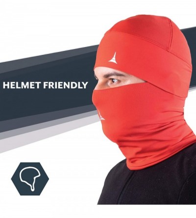 Balaclavas Face Mask Bandana + Helmet Liner Skull Cap Beanie Anti Dust- Wind & Cycling Pack - Red - C918AIM5EQ0 $11.96