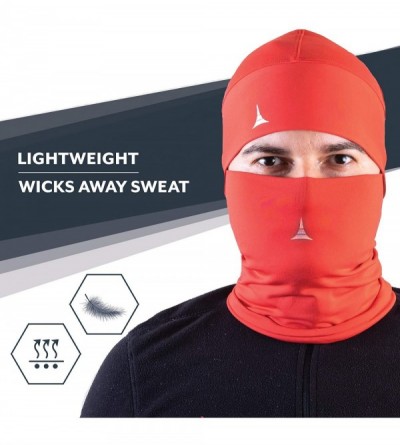 Balaclavas Face Mask Bandana + Helmet Liner Skull Cap Beanie Anti Dust- Wind & Cycling Pack - Red - C918AIM5EQ0 $11.96