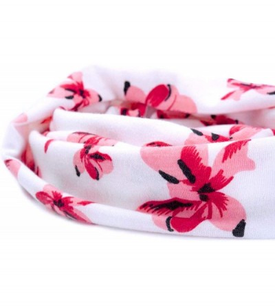 Headbands Boho Headbands for Women Retro Printed Floral Hair Bands Seamless Elastic Band Headband Fashion Head wrap - C718UT7...