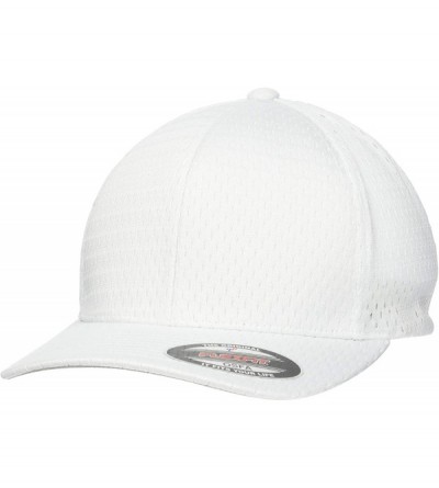Baseball Caps Athletic Mesh Stretchable Sports Cap - White - CH1125TF8N5 $19.30