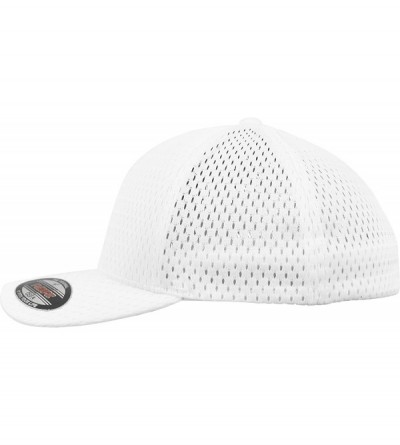 Baseball Caps Athletic Mesh Stretchable Sports Cap - White - CH1125TF8N5 $9.40