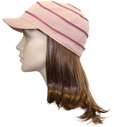 Baseball Caps Cotton Cap Ladies Size Small with Contrast Swirl Design - Pink - CO11QQ0F36B $13.66