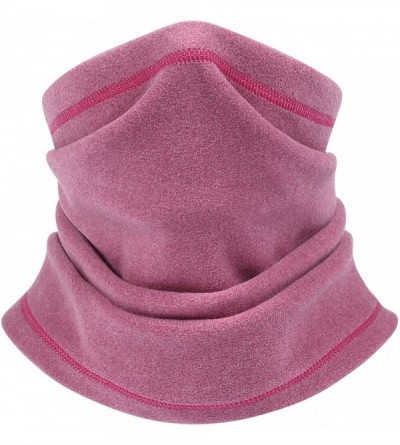 Balaclavas Thermal Warmer Gaiter Winter Motorcycle - Rose Red - CX18ZD58L62 $12.88