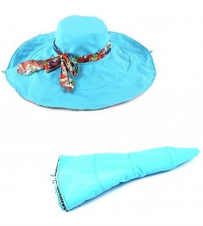 Sun Hats Large Wide Brim Sun Hat for Women-Summer Hats for Beach Garding-Floppy - 2-water-red - C3180CSXMT4 $12.47