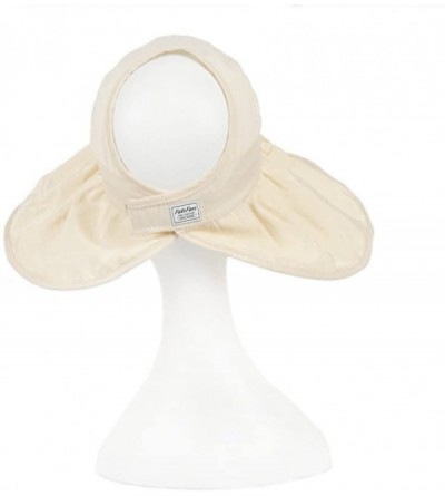 Visors Summer Collapsible Large Wide Brimmed Sun Hat Anti-UV Hat Sun Beach Empty Hat - Beige - CP18D2I20AH $9.47