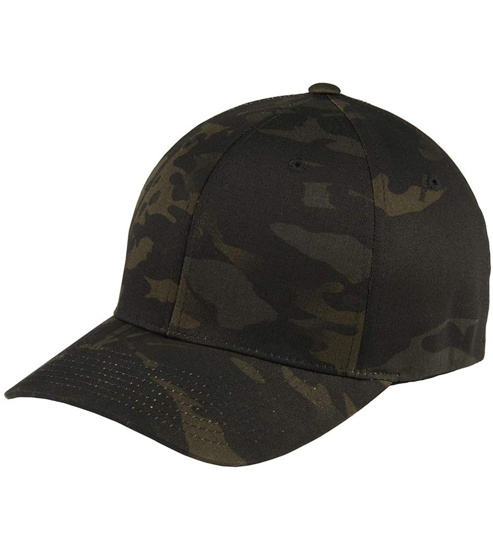 Baseball Caps Men's Flexfit Cap - Multicam Black - C618OWGU6LD $17.17