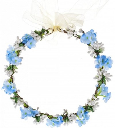 Headbands Nature Flower Crown Fruit Headband Boho Garland Wedding Photo Prop - Blue - CY180ETI07E $11.55