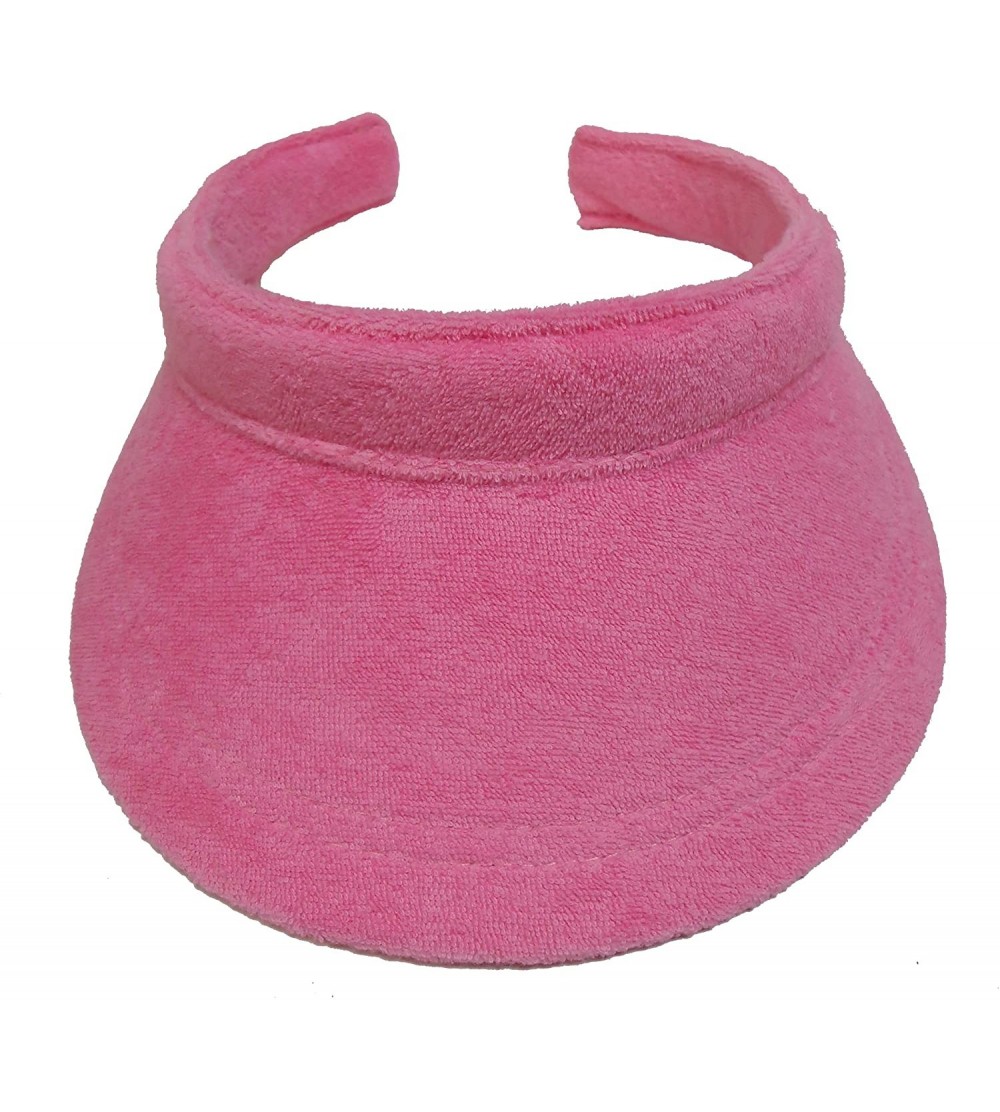 Visors Terry Covered Clip Visor - Pink - CP11IGE61MP $15.53