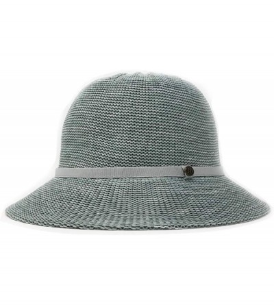 Sun Hats Women's Tori Sun Hat - UPF 50 2019- 2 1/2" Brim- Lined Poly-Straw- Designed in Australia - Mixed Seafoam - C518M49S7...
